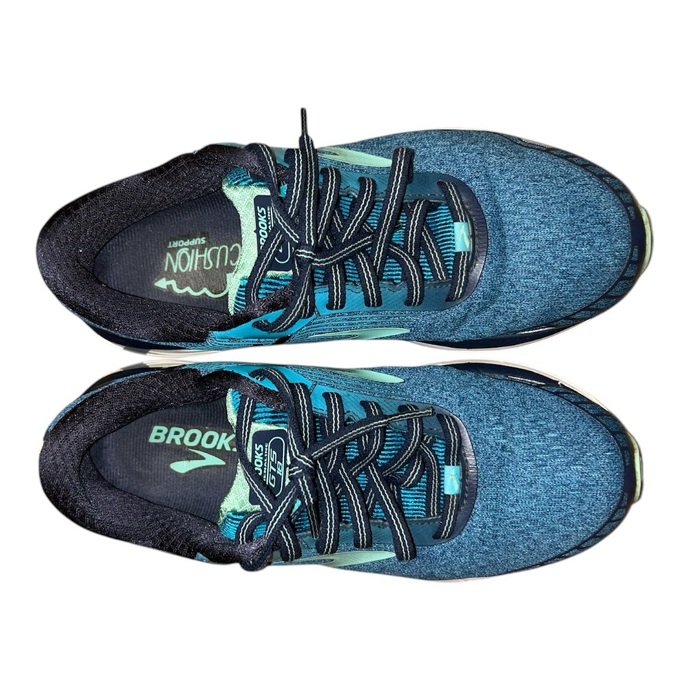 Brooks Adrenaline GTS 18 Women’s Teal and Navy Athletic Sneakers US Size 8.5 - Picture 5 of 10